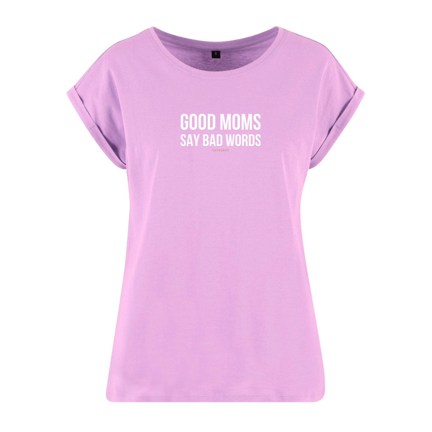 Organic Alle-Größen-Shirt »Good Moms say Bad Words«