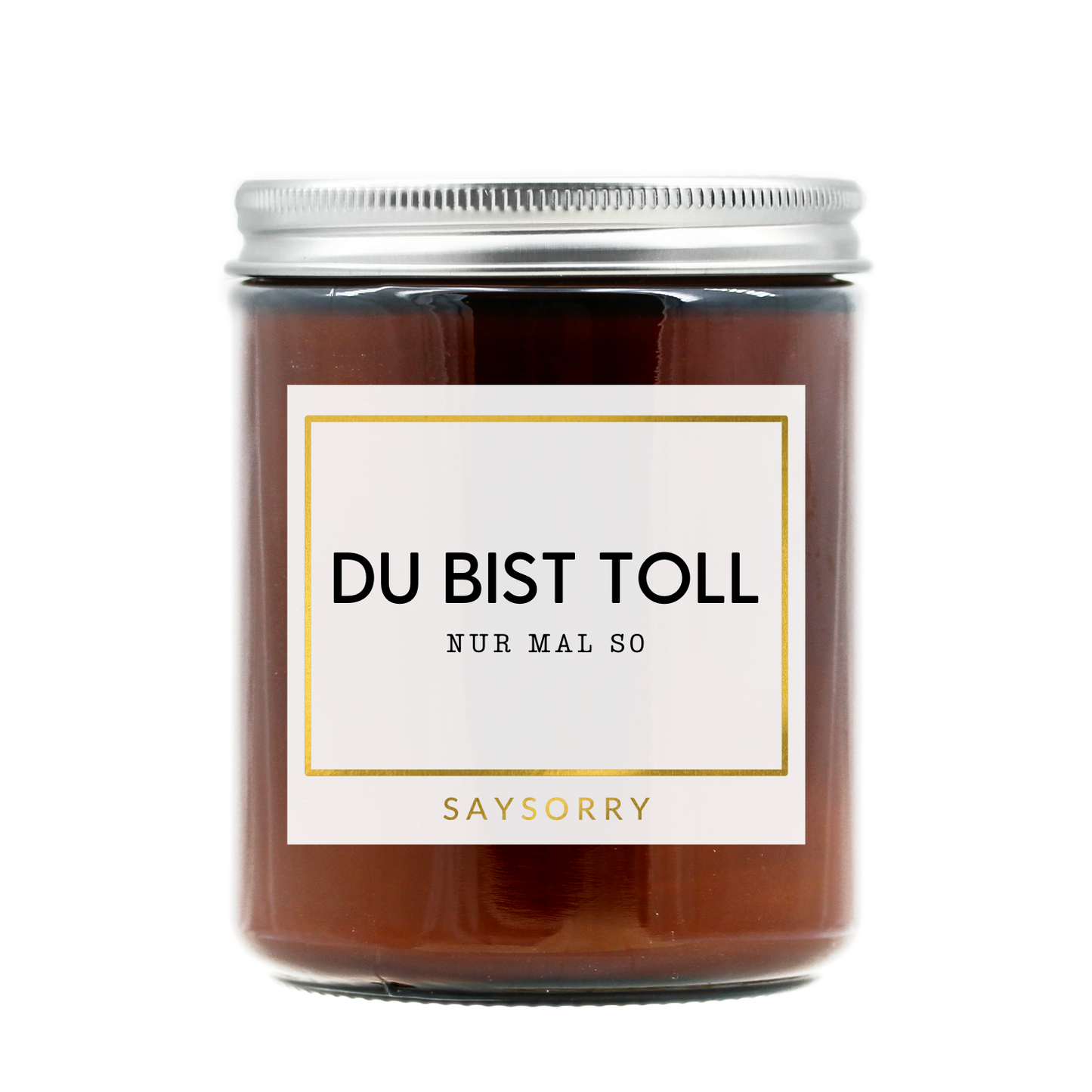 »Du bist toll – nur mal so« handgegossene Affirmations-Duftkerze in edler Geschenkschachtel