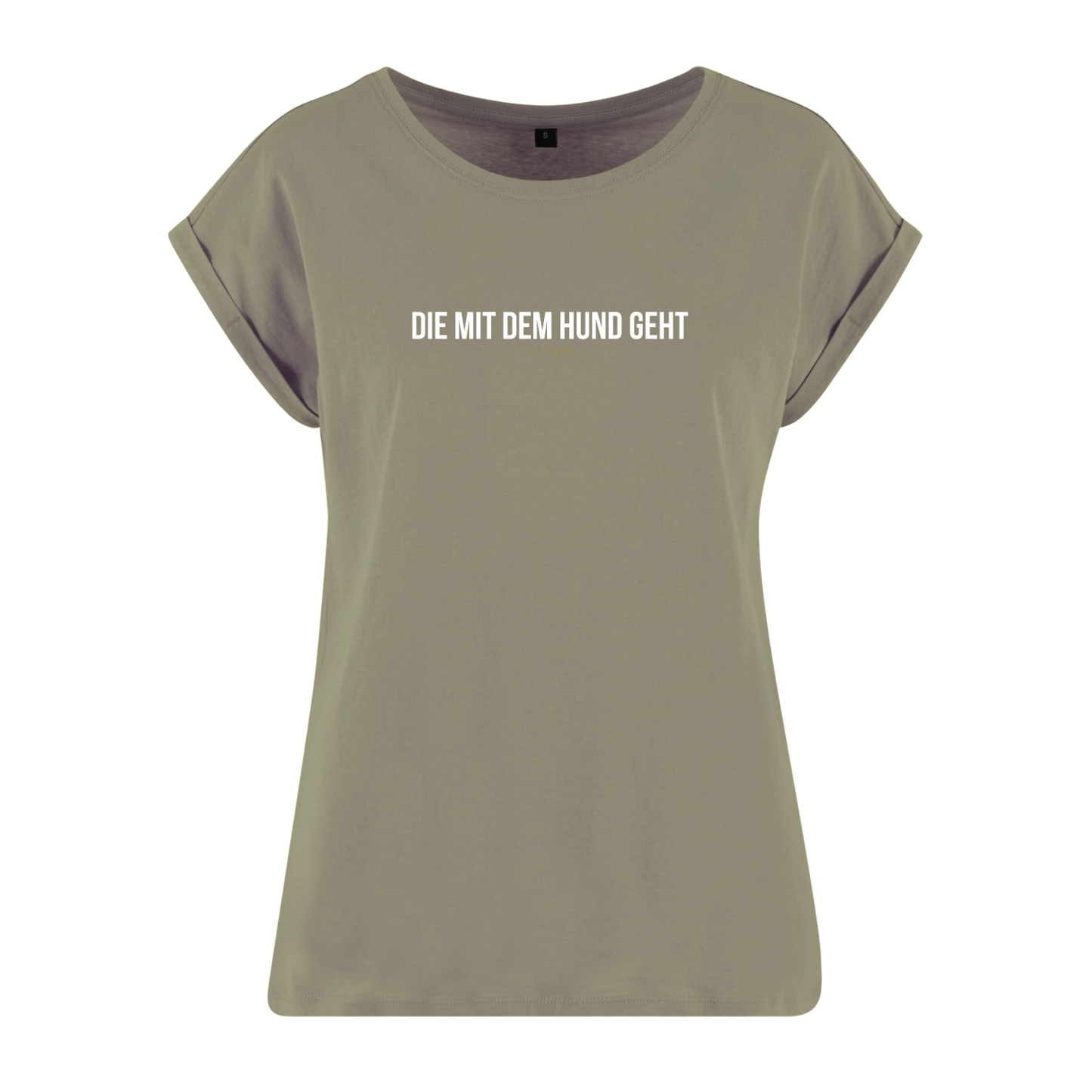 Organic Alle-Größen-Shirt »Die mit dem Hund geht«