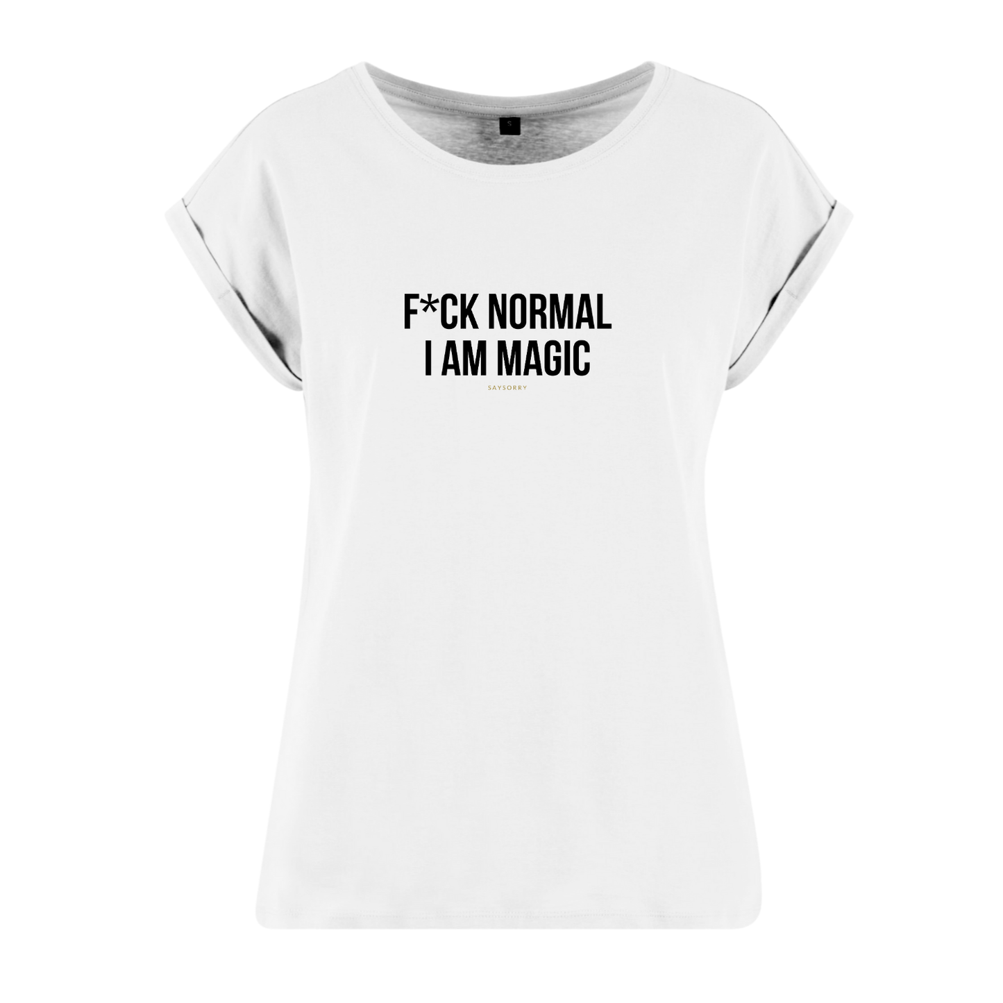 Organic Alle-Größen-Shirt »F*ck normal. I am Magic.«