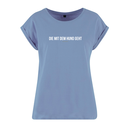 Organic Alle-Größen-Shirt »Die mit dem Hund geht«