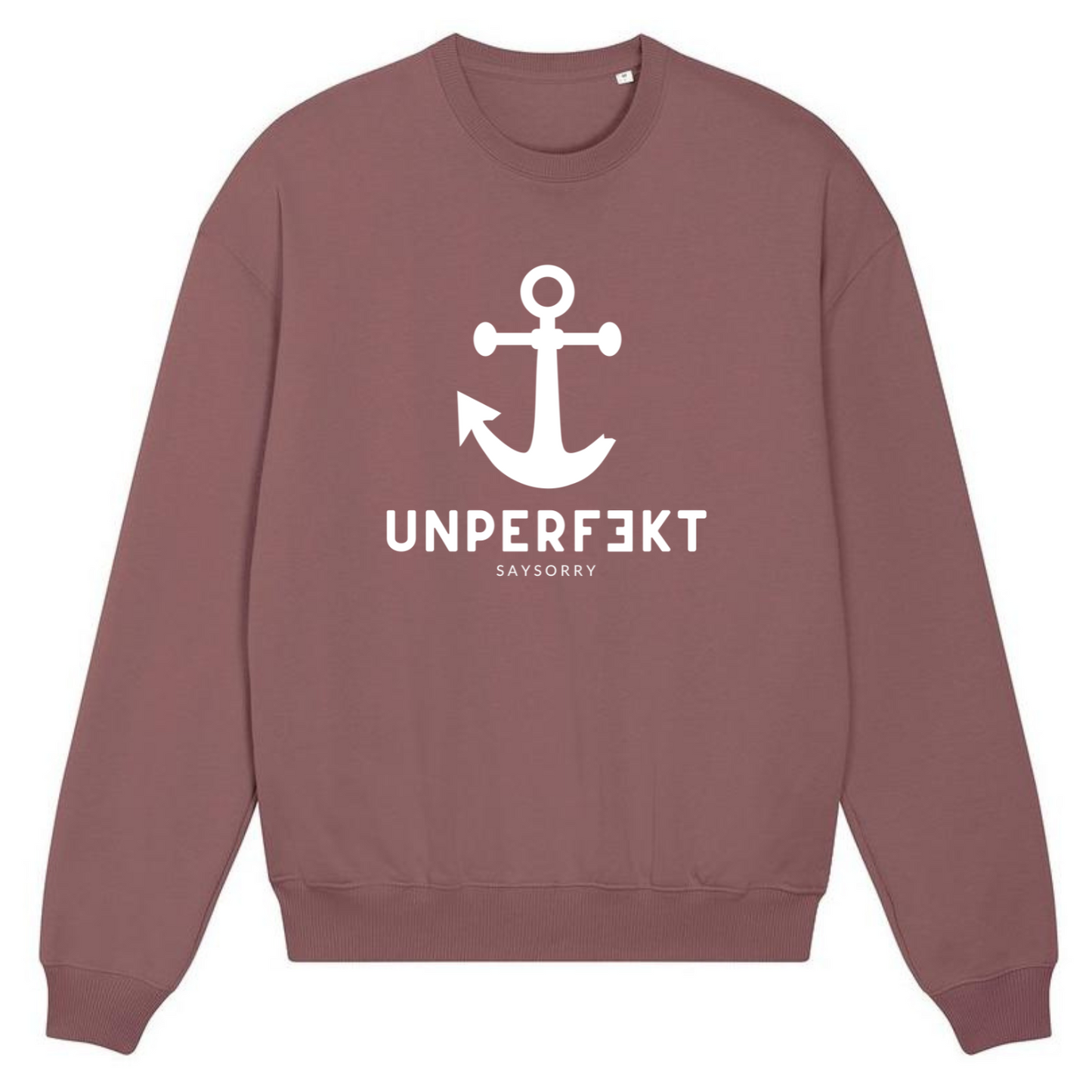 NEU: 100% organic Kuschel-Pullover »unperfekt Anker«