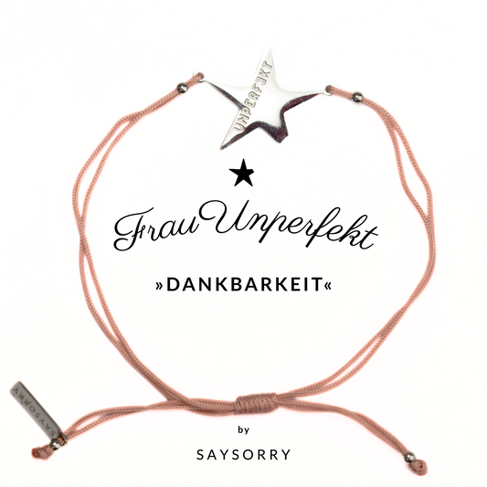 Armband »Dankbarkeit« in Alt-Rosa mit abgebrochenem Stern