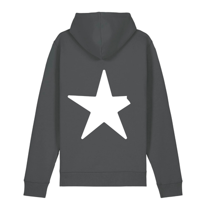 100% Organic unisex Hoodie in vielen Farben »Nur der abgebrochene Stern« hochwertig bedruckt