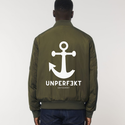 Unisex Jacke »Unperfekt mit Anker« hochwertig bestickt und bedruckt