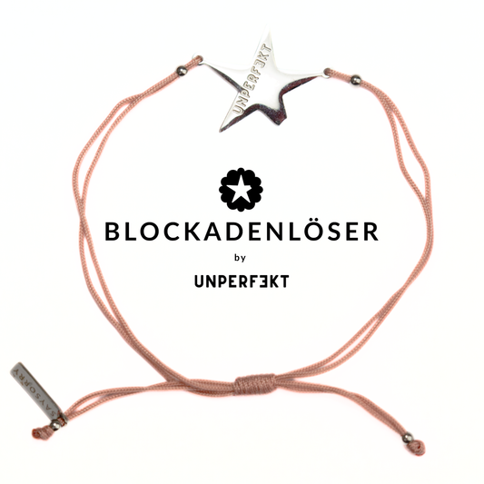 Blockadenlöser Armband in Alt-Rosa mit abgebrochenem Stern