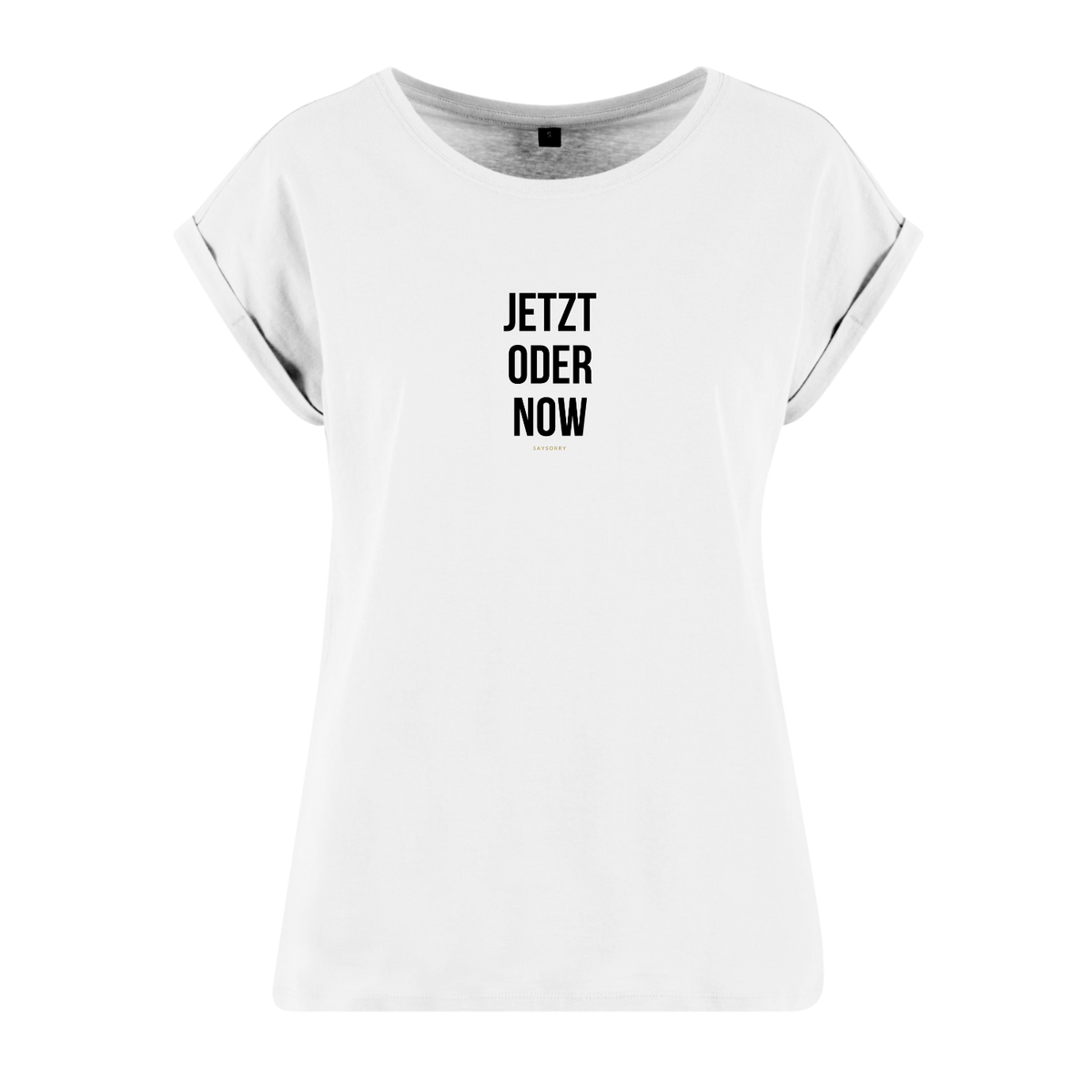 Organic Figurschmeichler-Shirt »Jetzt oder Now«