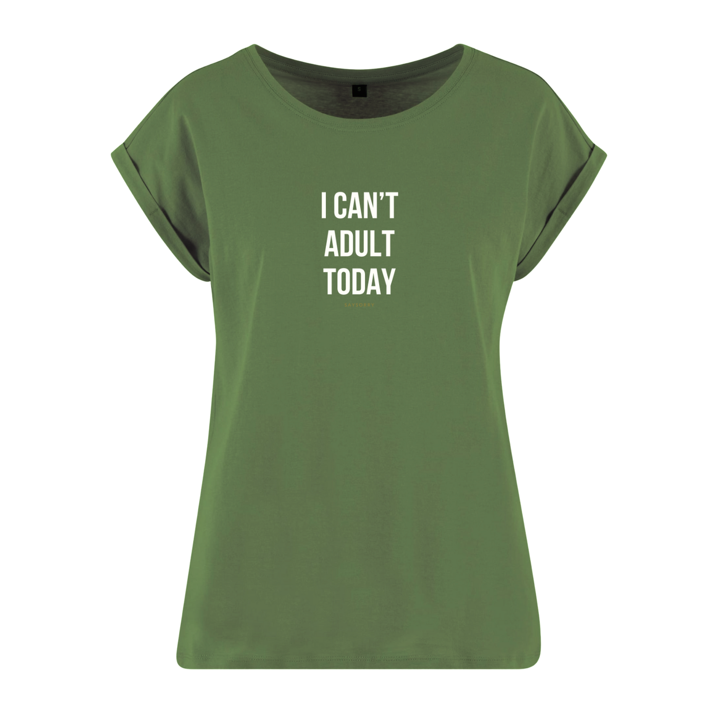 Organic Alle-Größen-Shirt »I Can’t Adult Today«