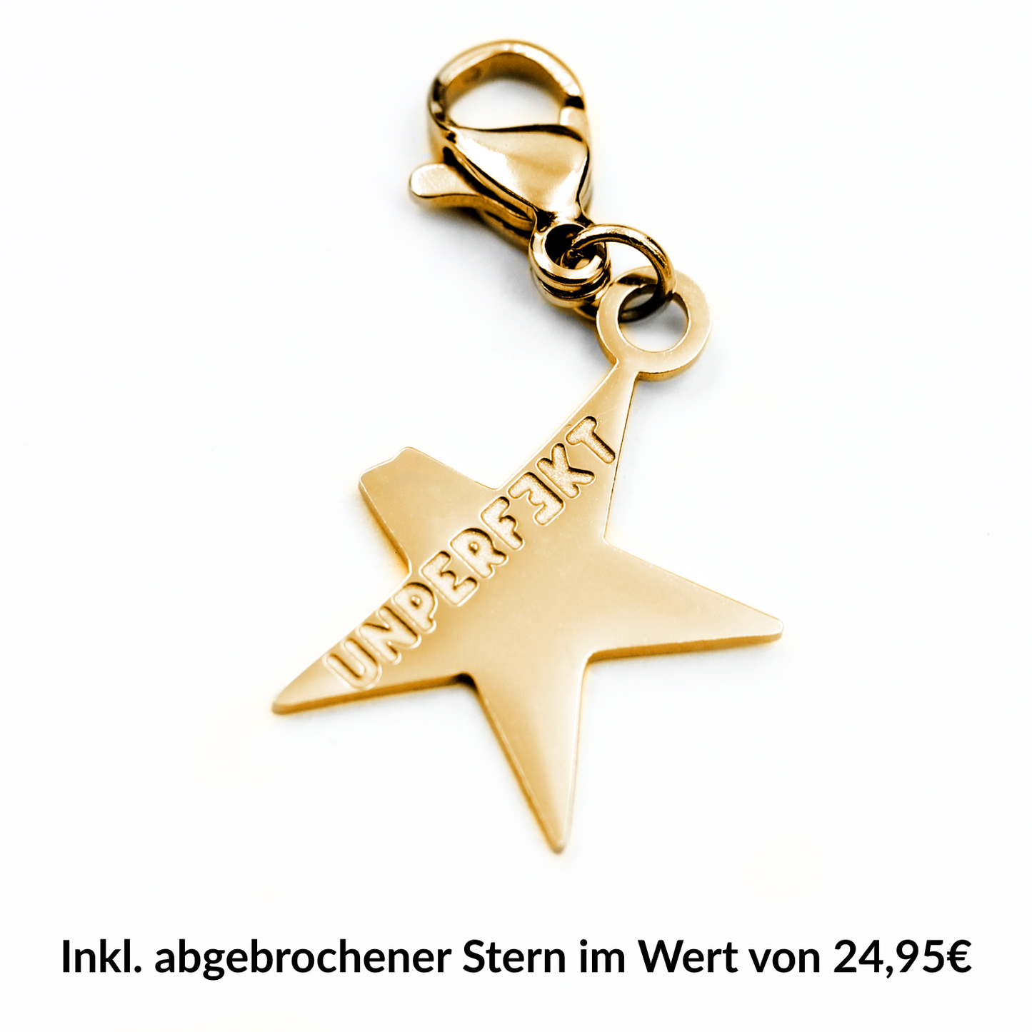 »Ich bin eine Königin« Blockadenlöser aus vergoldetem Hämatit inkl. abgebrochener Stern