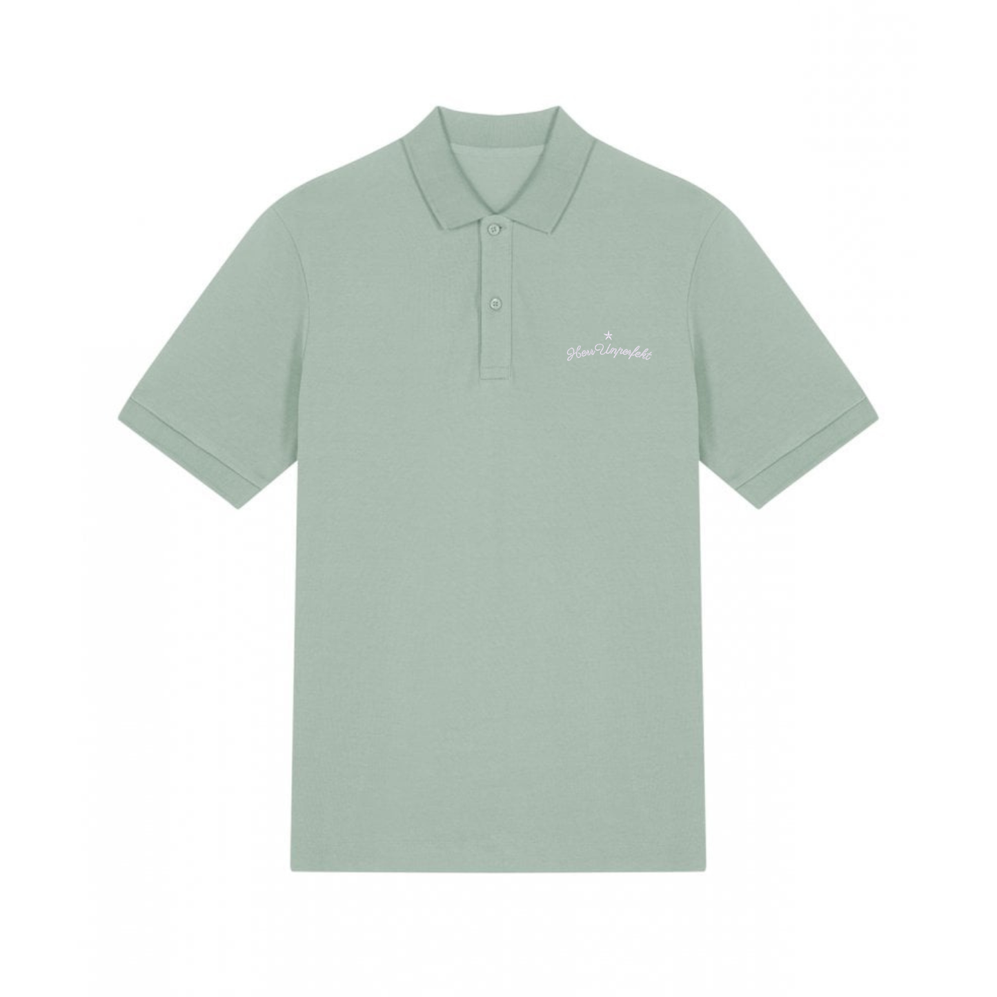 100% Organic Herren Polo-Shirt »Herr Unperfekt« hochwertig bestickt