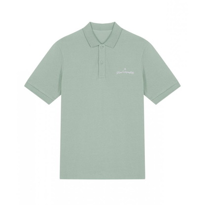 100% Organic Herren Polo-Shirt »Herr Unperfekt« hochwertig bestickt