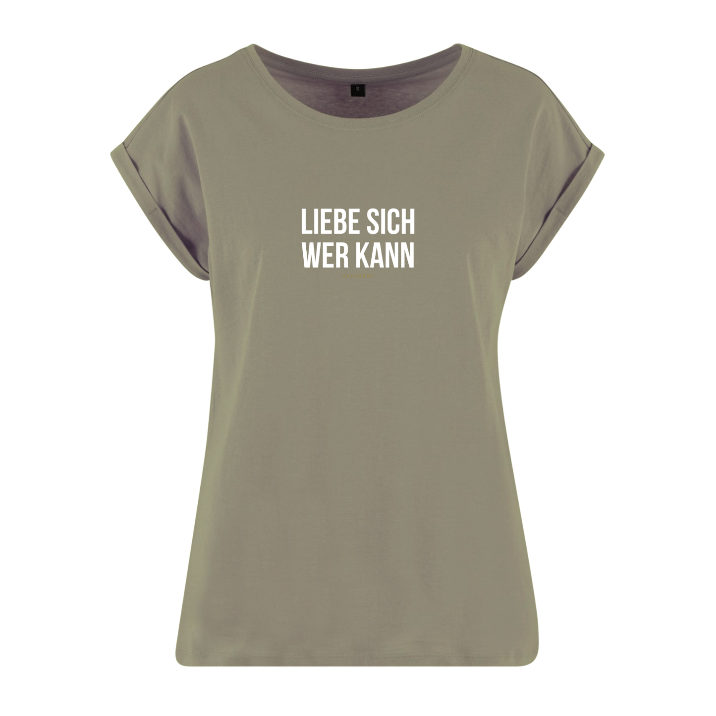 Organic Alle-Größen-Shirt »Liebe sich wer kann«