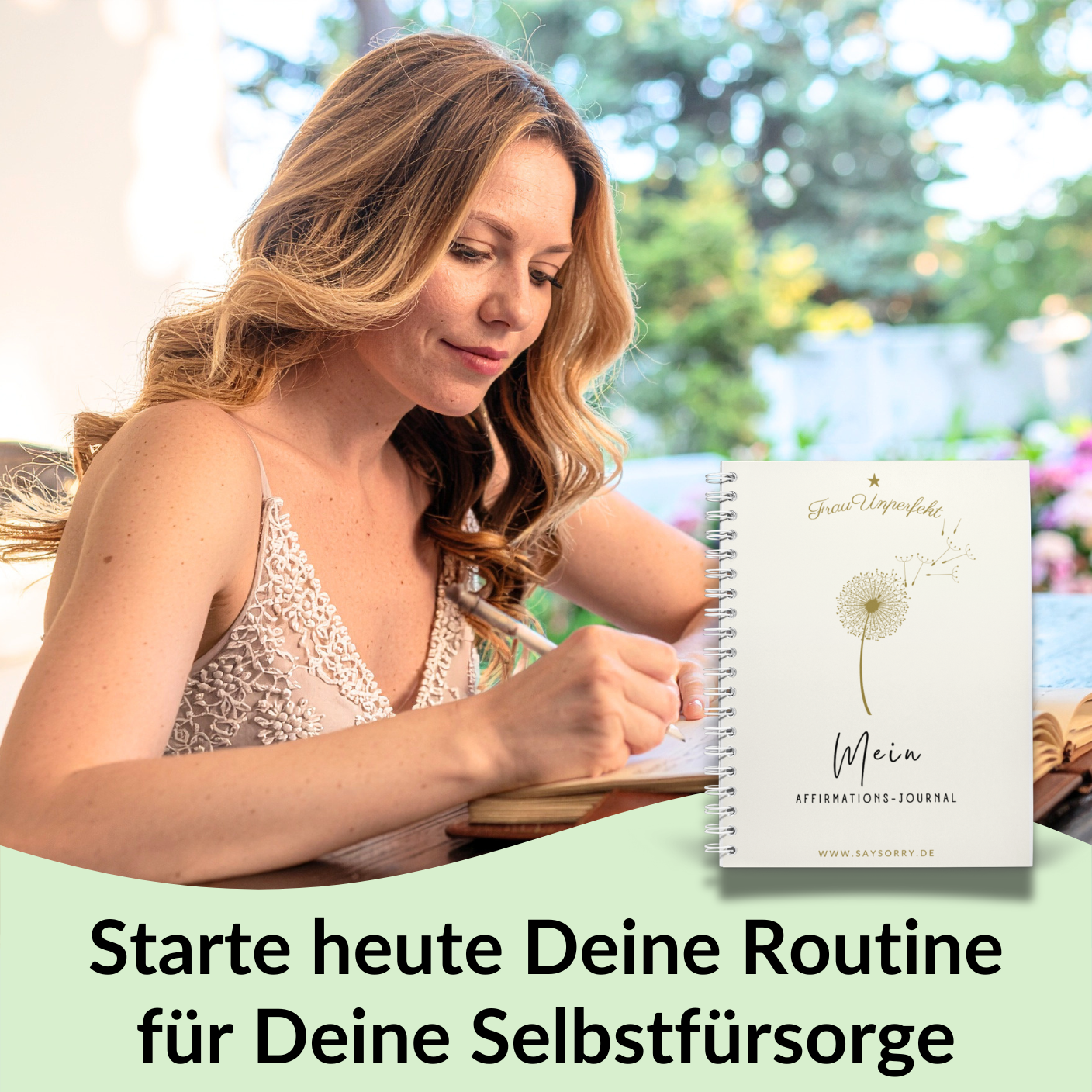 »Dein Affirmations-Journal« für 30 Tage mit 68 farbigen Seiten