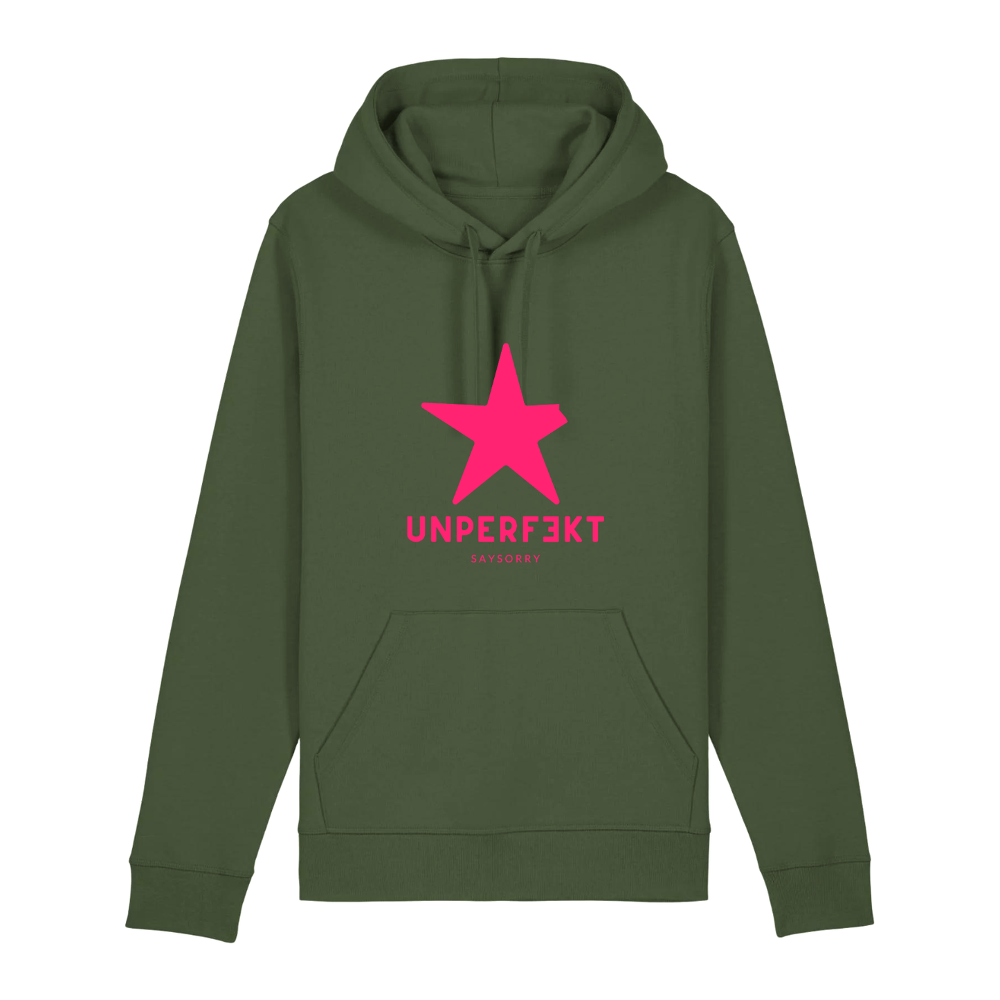 Organic unisex Hoodie »unperfekt in Pink«