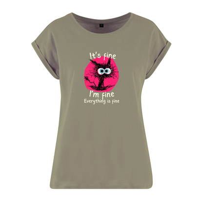 Organic Alle-Größen-Shirt »It’s fine, I’m fine, everything is fine«