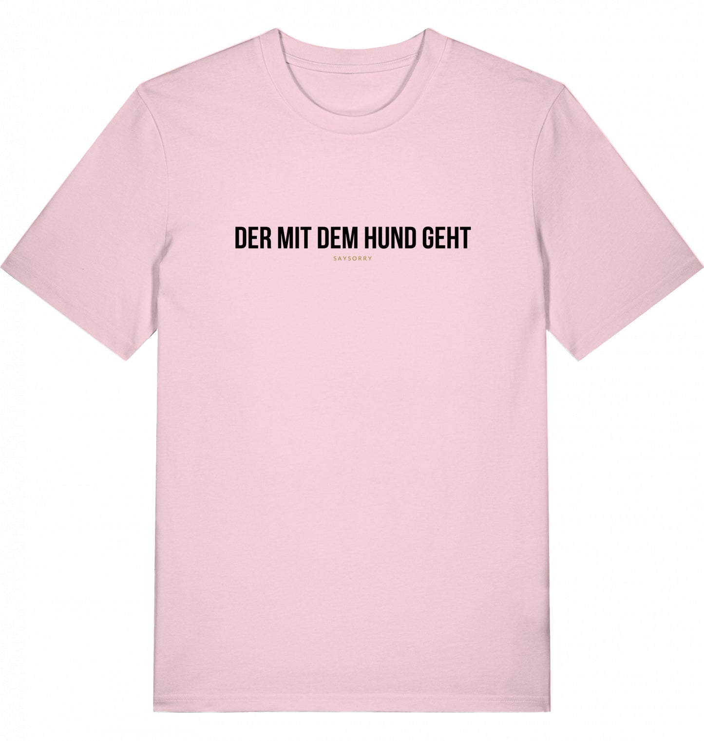 100% Organic Herren Shirt »Der mit dem Hund geht«