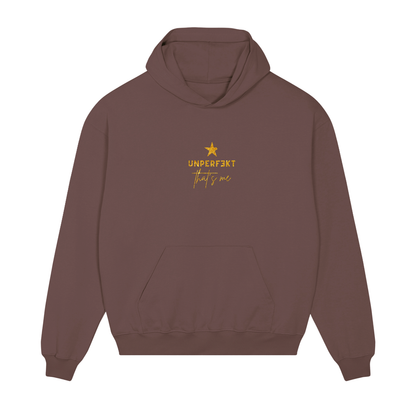 Glitzer Premium Hoodie 100% Organic »Unperfekt that’s me«