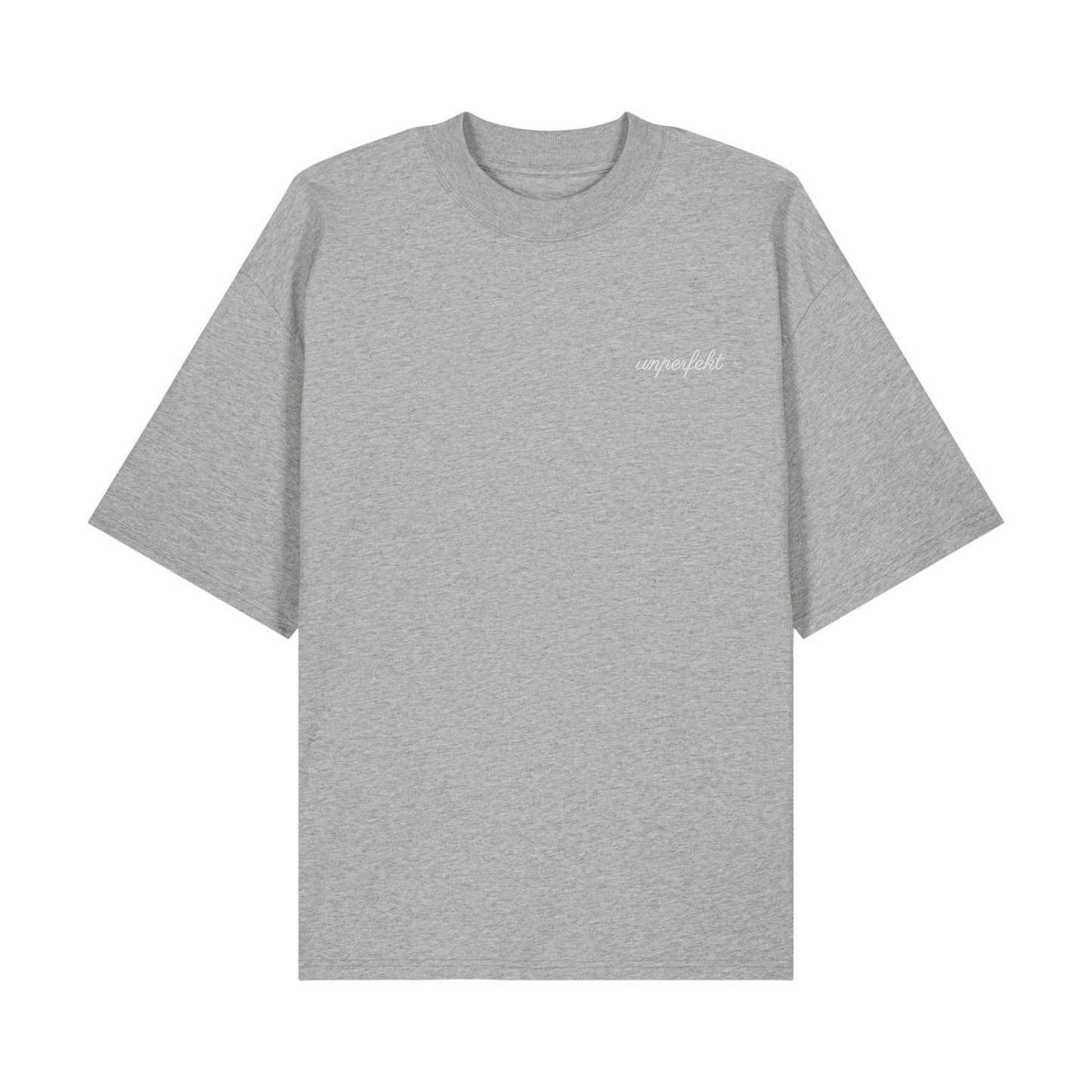 Premium Oversize T-Shirt »unperfekt im Retro-Style bestickt« Unisex 100% Organic
