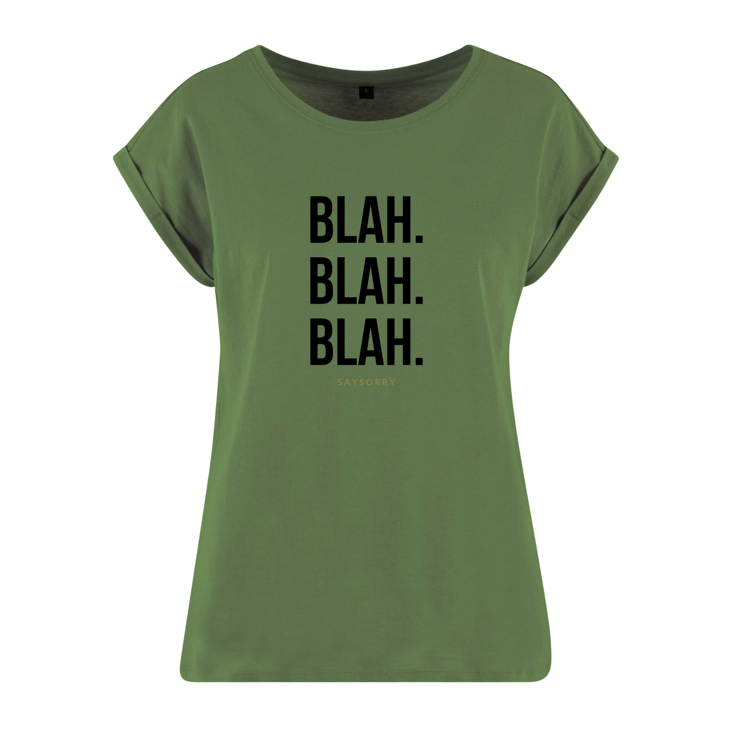 Organic Alle-Größen-Shirt »Blah. Blah. Blah.«