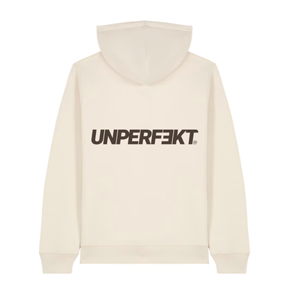 Organic unisex Hoodie in vielen Farben »Unperfekt 2.0« vorne bestickt, hinten bedruckt