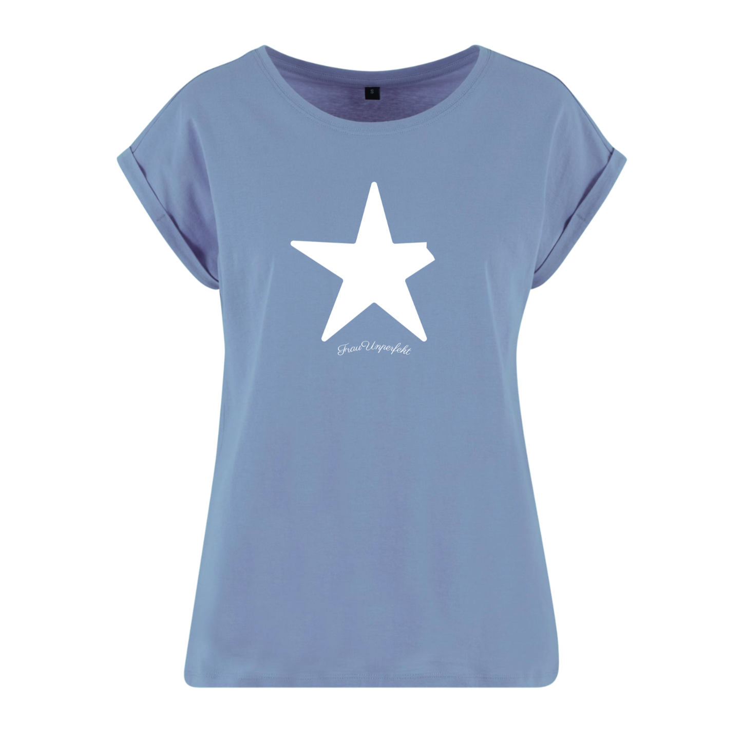 Organic Alle-Größen-Shirt »Unperfekt Stern Weiß im Vintage-Look«