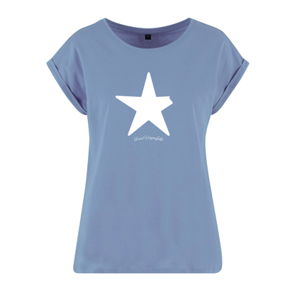 Organic Alle-Größen-Shirt »Unperfekt Stern Weiß im Vintage-Look«