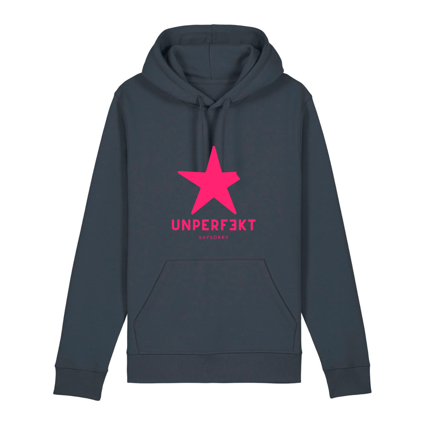 Organic unisex Hoodie »unperfekt in Pink«