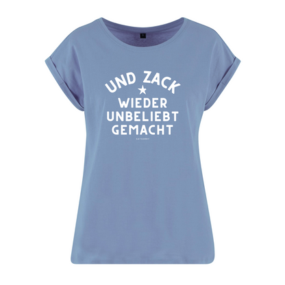 Organic Alle-Größen-Shirt weiss »Und Zack. Wieder unbeliebt gemacht.«