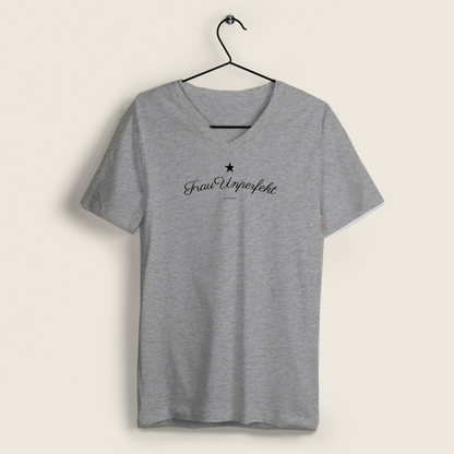 100% Organic V-Neck Damen Shirt »Frau Unperfekt«
