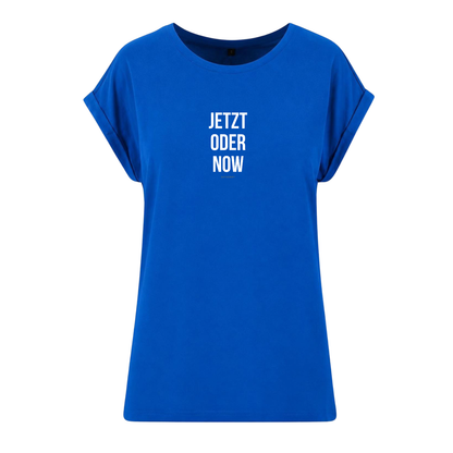 Organic Figurschmeichler-Shirt »Jetzt oder Now«