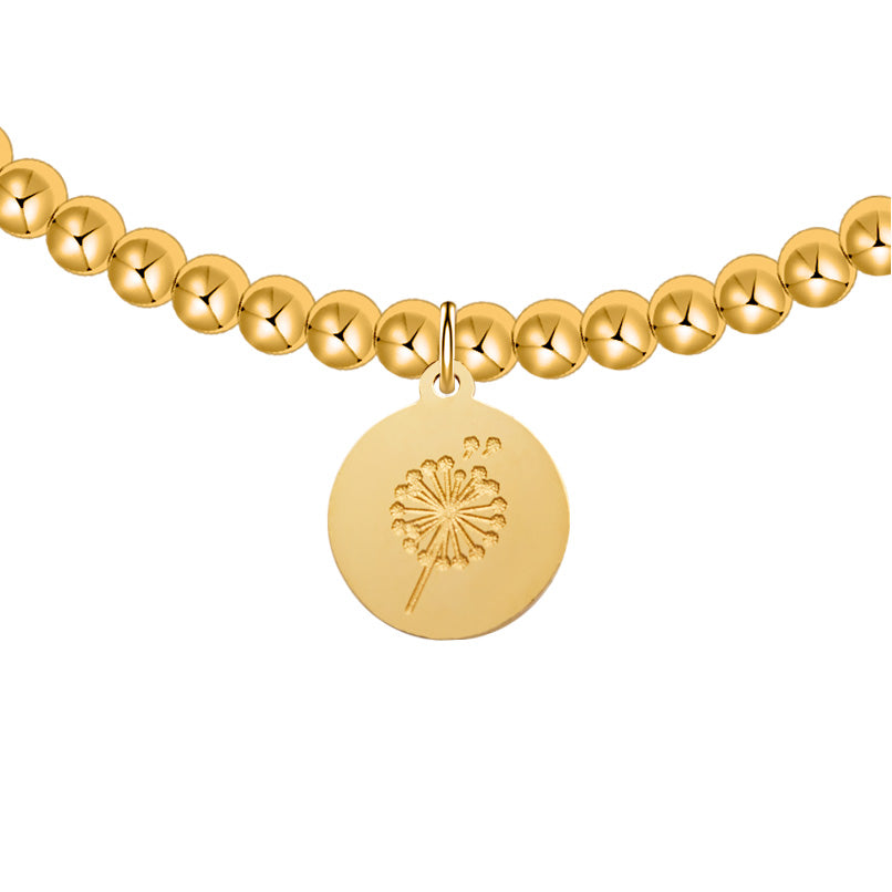 Kugelarmband »Pusteblume« 18 Karat vergoldet