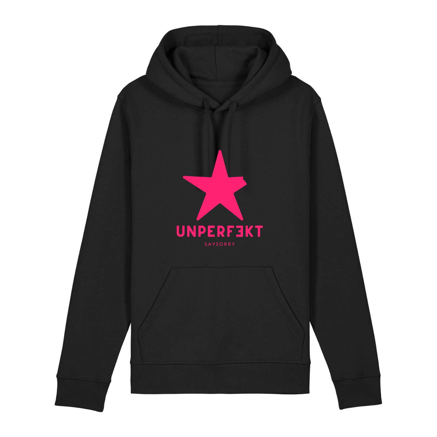 Organic unisex Hoodie »unperfekt in Pink«