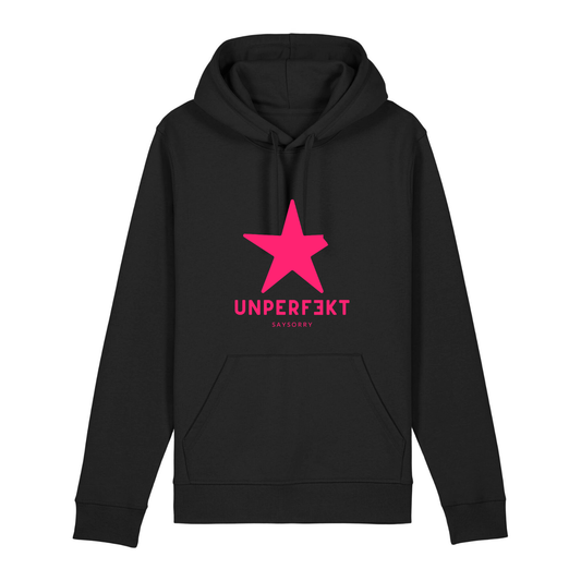 100% Organic unisex Hoodie »unperfekt in Pink«