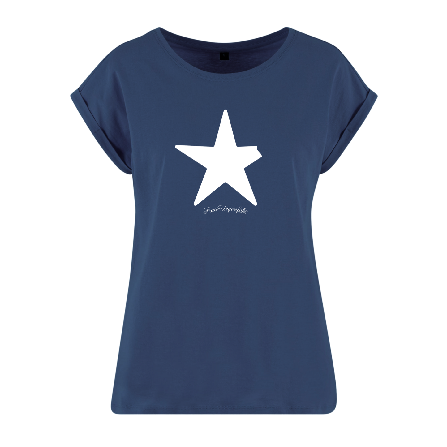 Organic Alle-Größen-Shirt »Unperfekt Stern Weiß im Vintage-Look«