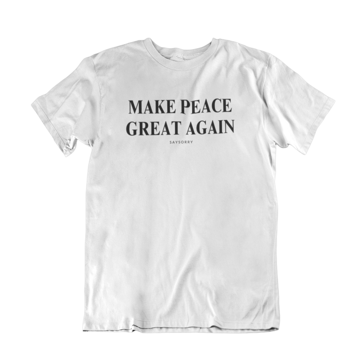 100% Organic Herren Shirt »Make Peace Great Again«