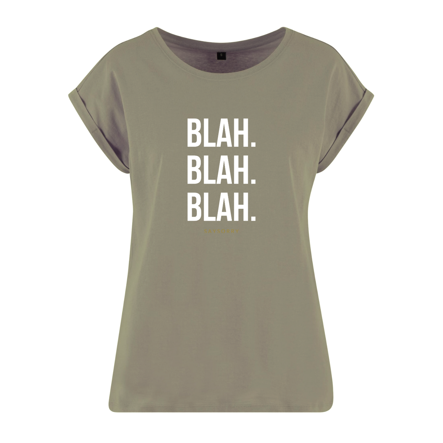 Organic Alle-Größen-Shirt »Blah. Blah. Blah.«