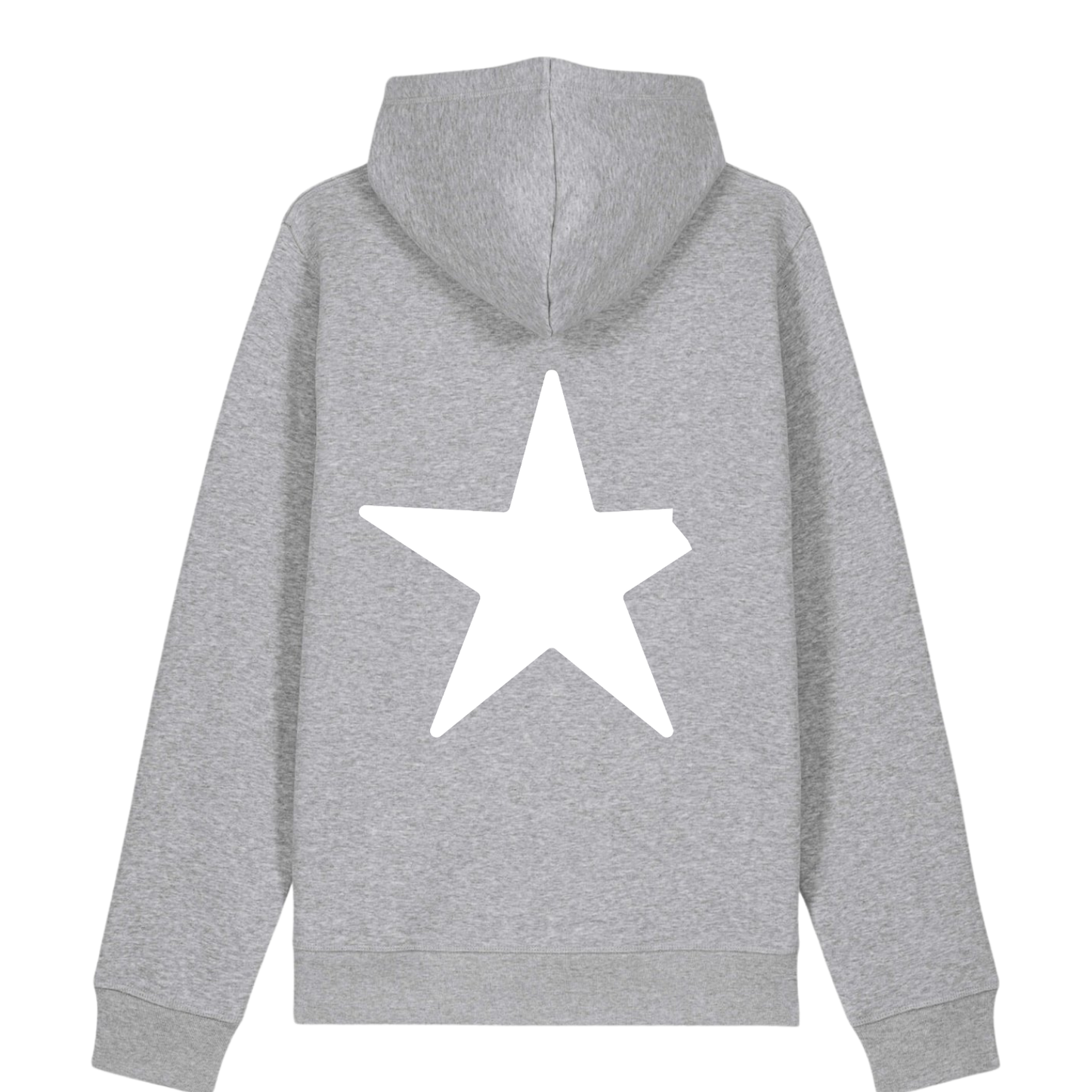100% Organic unisex Hoodie in vielen Farben »Nur der abgebrochene Stern« hochwertig bedruckt