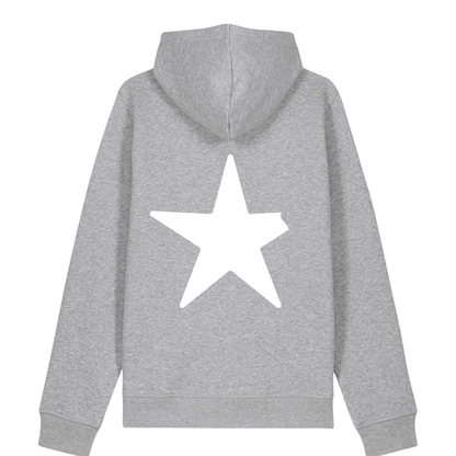 100% Organic unisex Hoodie in vielen Farben »Nur der abgebrochene Stern« hochwertig bedruckt