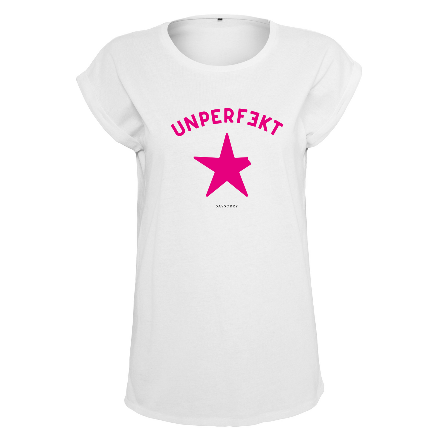 Organic Alle-Größen-Shirt »Unperfekt Stern in Pink«