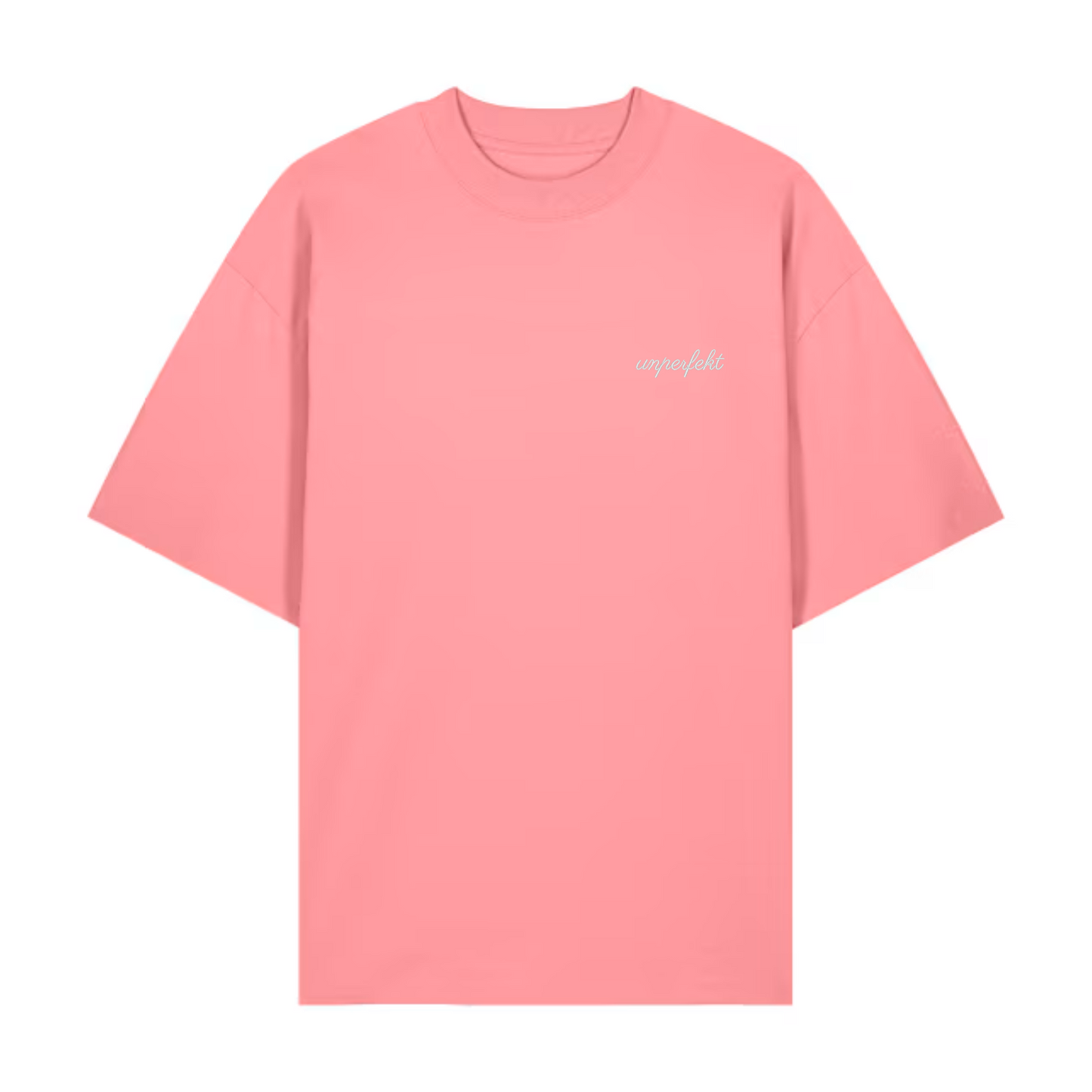 Premium Oversize T-Shirt »unperfekt im Retro-Style bestickt« Unisex 100% Organic