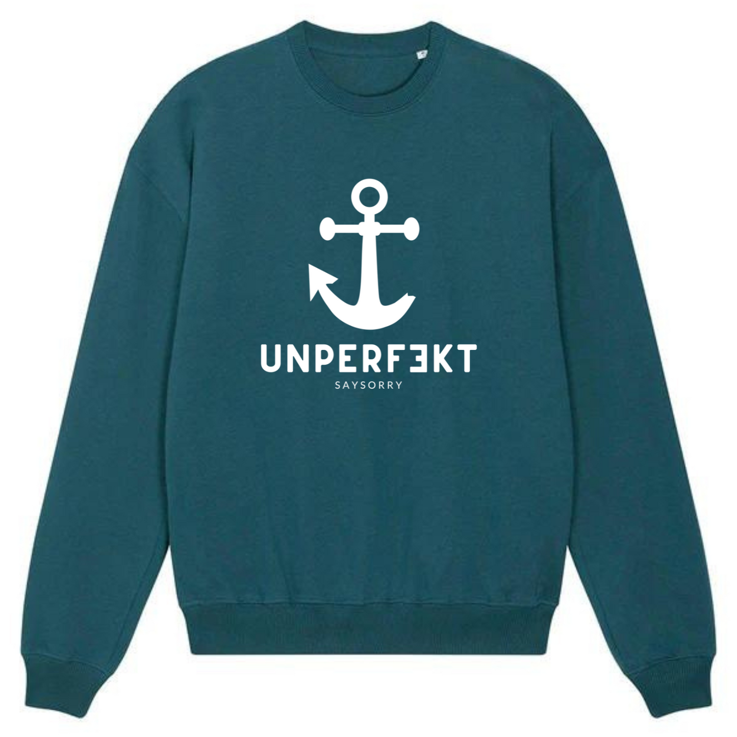 NEU: 100% organic Kuschel-Pullover »unperfekt Anker«