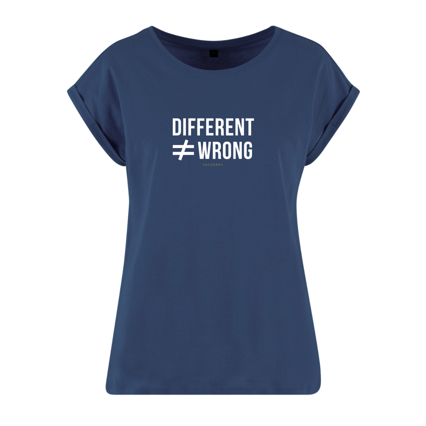 Organic Alle-Größen-Shirt weiss »Different ≠ Wrong«