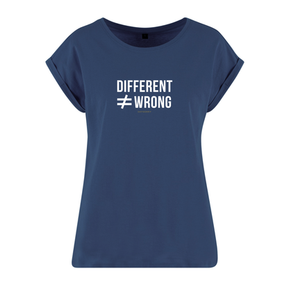 Organic Alle-Größen-Shirt weiss »Different ≠ Wrong«