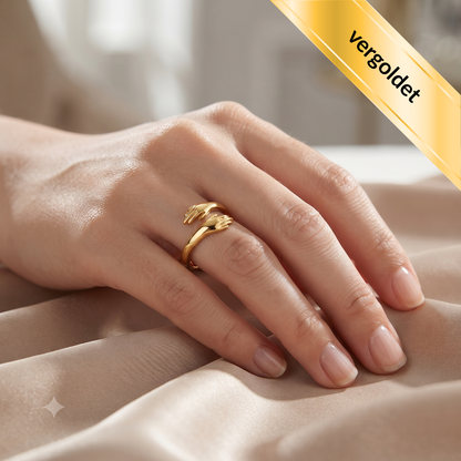 Flex-Ring 14 K vergoldet »Ich umarme mich« passt bis Größe 54