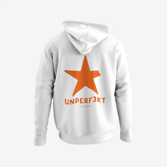 Special Edition unisex Zip-Jacke in weiß »Unperfekt in NEON«