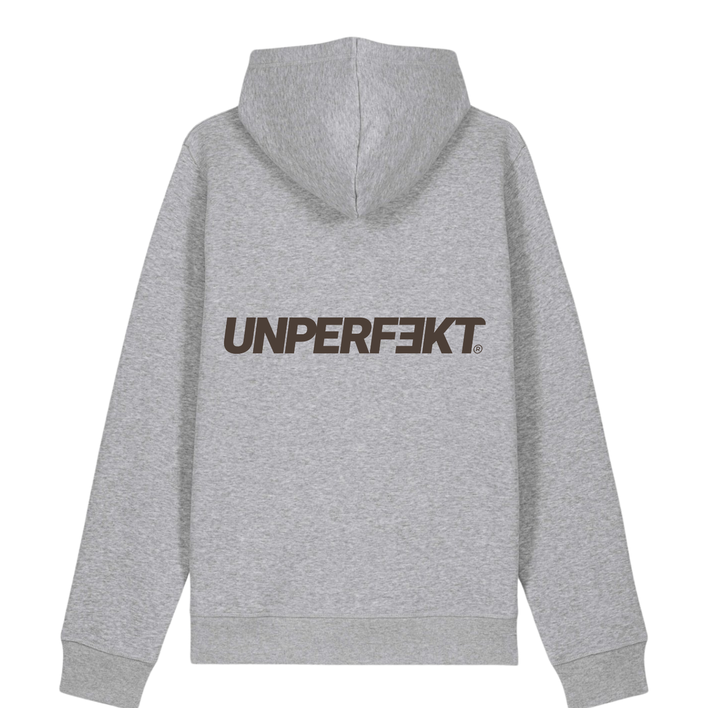 Organic unisex Hoodie in vielen Farben »Unperfekt 2.0« vorne bestickt, hinten bedruckt