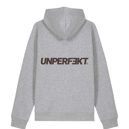 Organic unisex Hoodie in vielen Farben »Unperfekt 2.0« vorne bestickt, hinten bedruckt