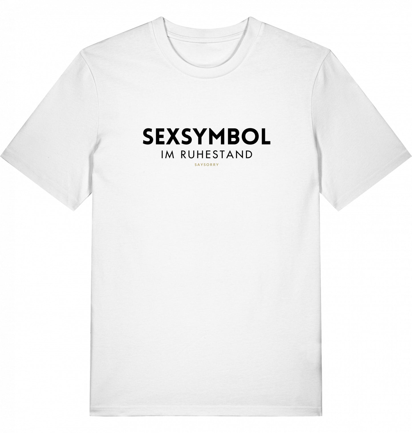 100% Organic Herren Shirt »Sexsymbol im Ruhestand«