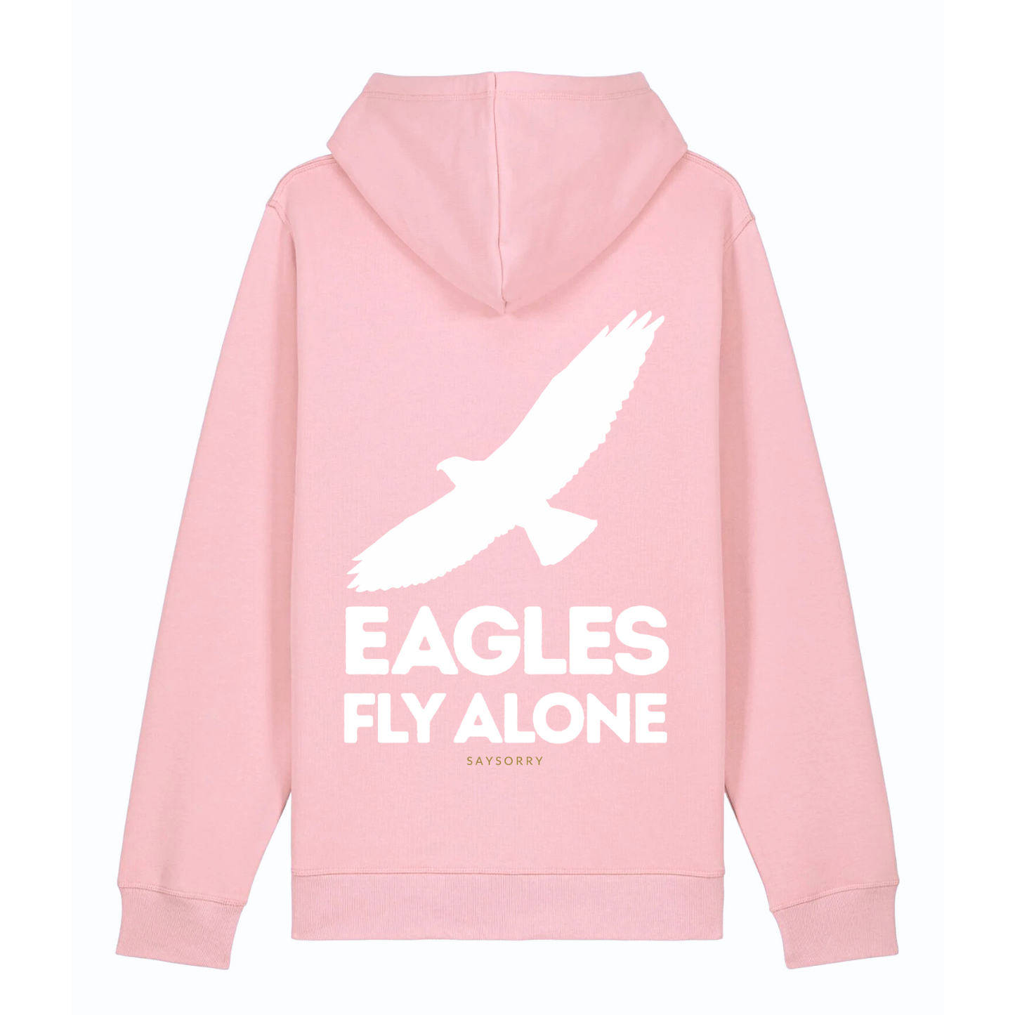 100% Organic unisex Hoodie in vielen Farben »Eagles Fly Alone«