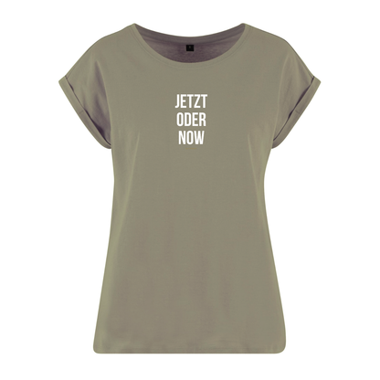 Organic Figurschmeichler-Shirt »Jetzt oder Now«